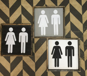 Male And Female Bathroom Sign