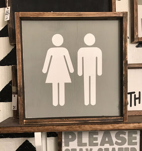 Male And Female Bathroom Sign