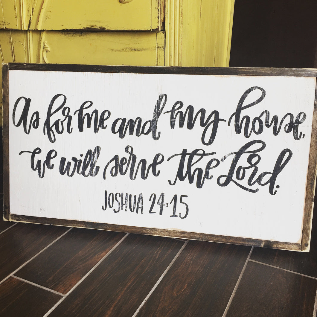 As For Me And My House - Horizontal