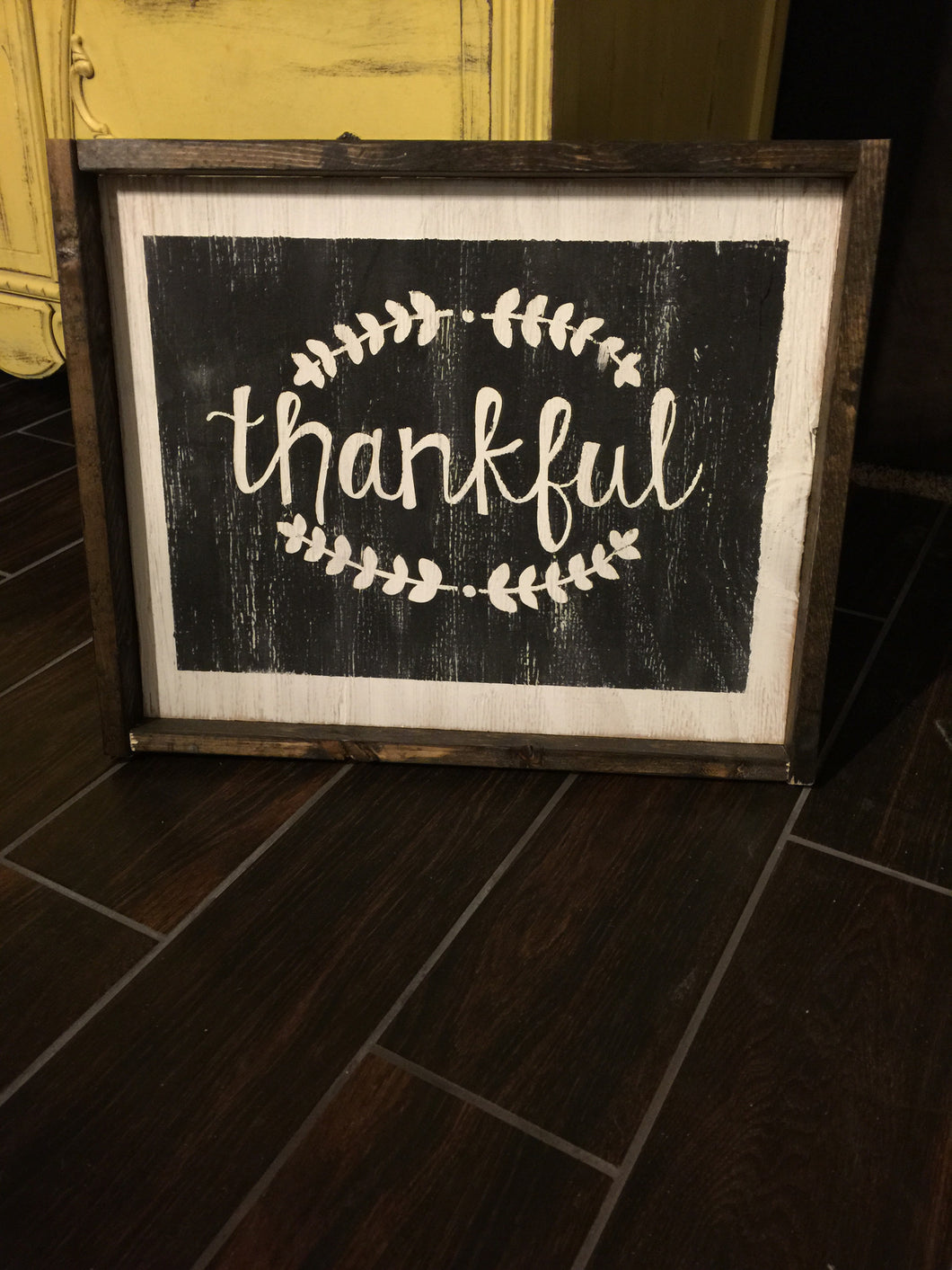 Thankful With Leaves