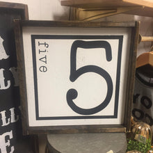 Number Sign - With Number & Text