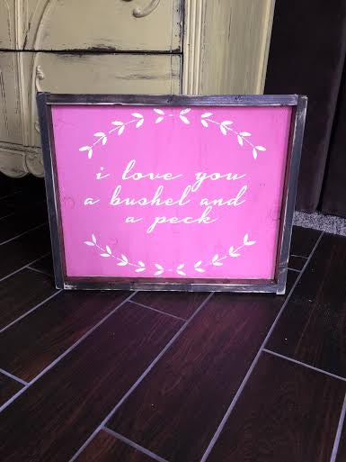 I Love You A Bushel and a Peck- Horizontal
