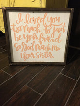 I Loved You Too Much