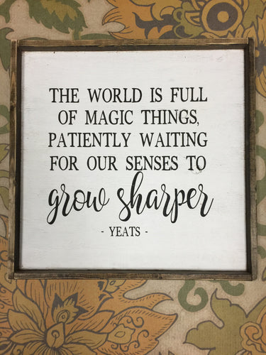 The World is Full of Magic Things