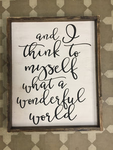 And I Think To Myself