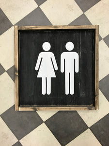 Male And Female Bathroom Sign