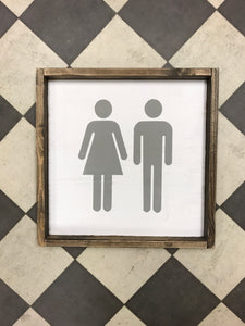 Male And Female Bathroom Sign