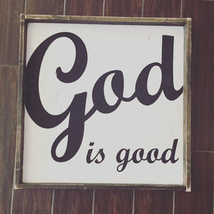 God Is Good - Cursive