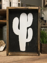 Cactus Wood Sign