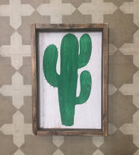 Cactus Wood Sign