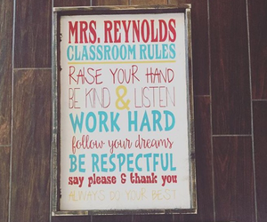 Teacher Classroom Rules Sign