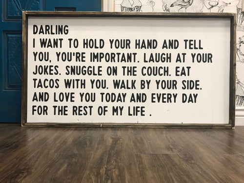 Darling I Want To Hold