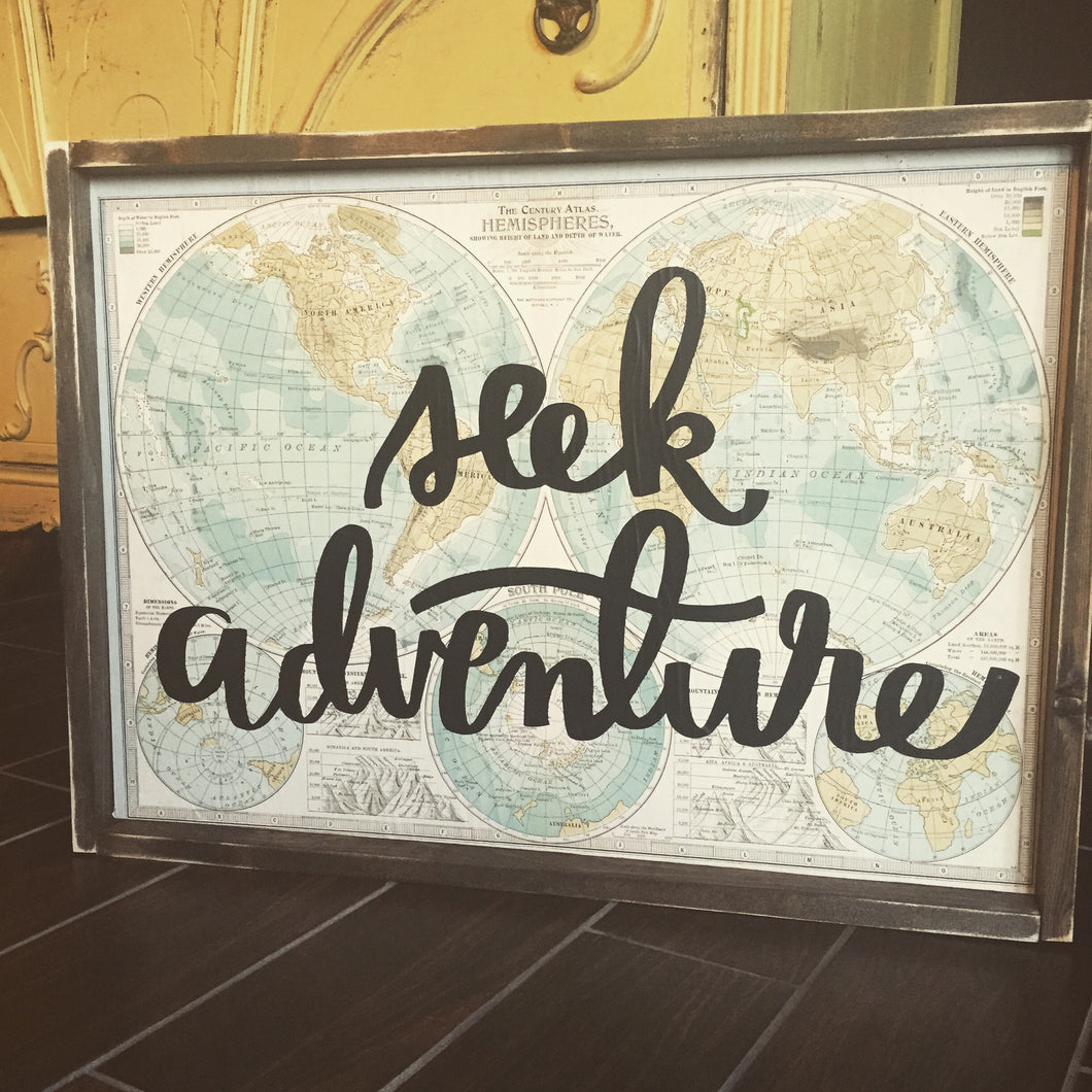 Seek Adventure Paper Map
