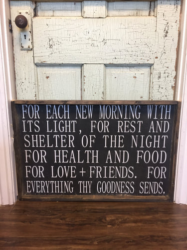 For Each New Morning