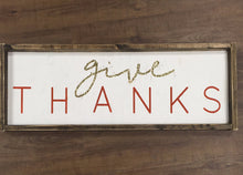 Give thanks - horizontal