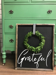 Grateful With Wreath