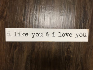 Conversation Wood Sign