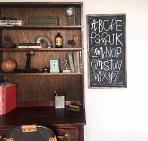 Alphabet- Wood Sign