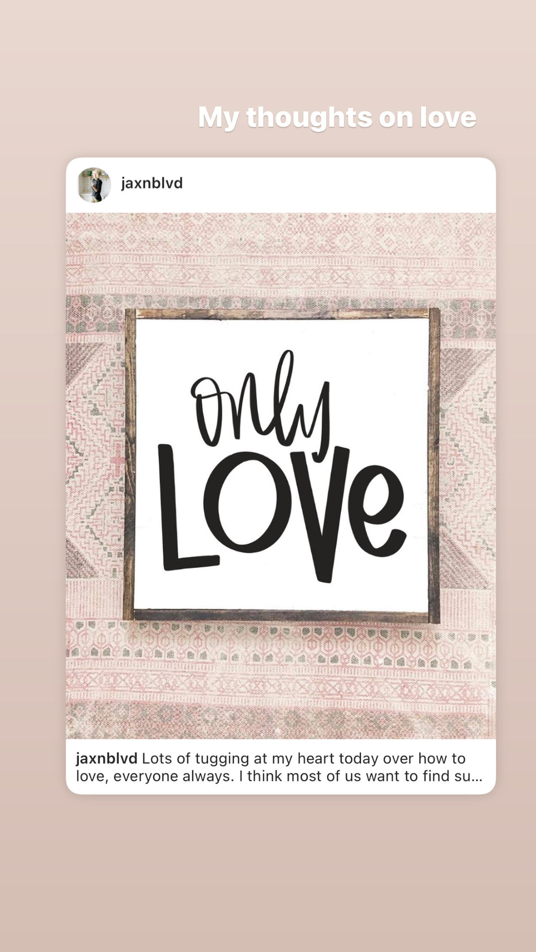Only Love- Wood Sign