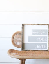 Brush Your Teeth - Wash Your Hands Wood Signs