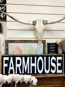 Farmhouse- Wood Sign