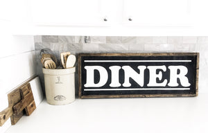 Diner- Wood Sign