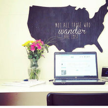 Not All Those Who Wander Are Lost USA map