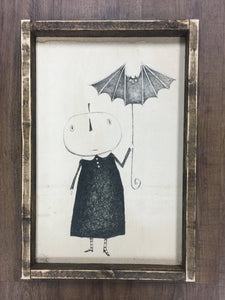 Halloween vintage paper signs