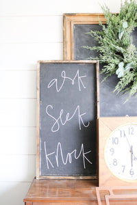 Ask Seek Knock - Wood Sign