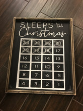 Sleeps til Christmas Wood Sign
