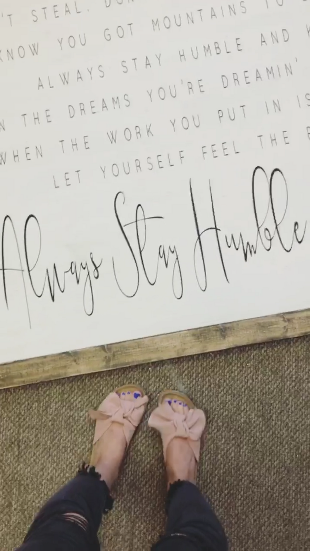 Hold the Door Say Please Say Thank You (mix fonts) Wood Sign