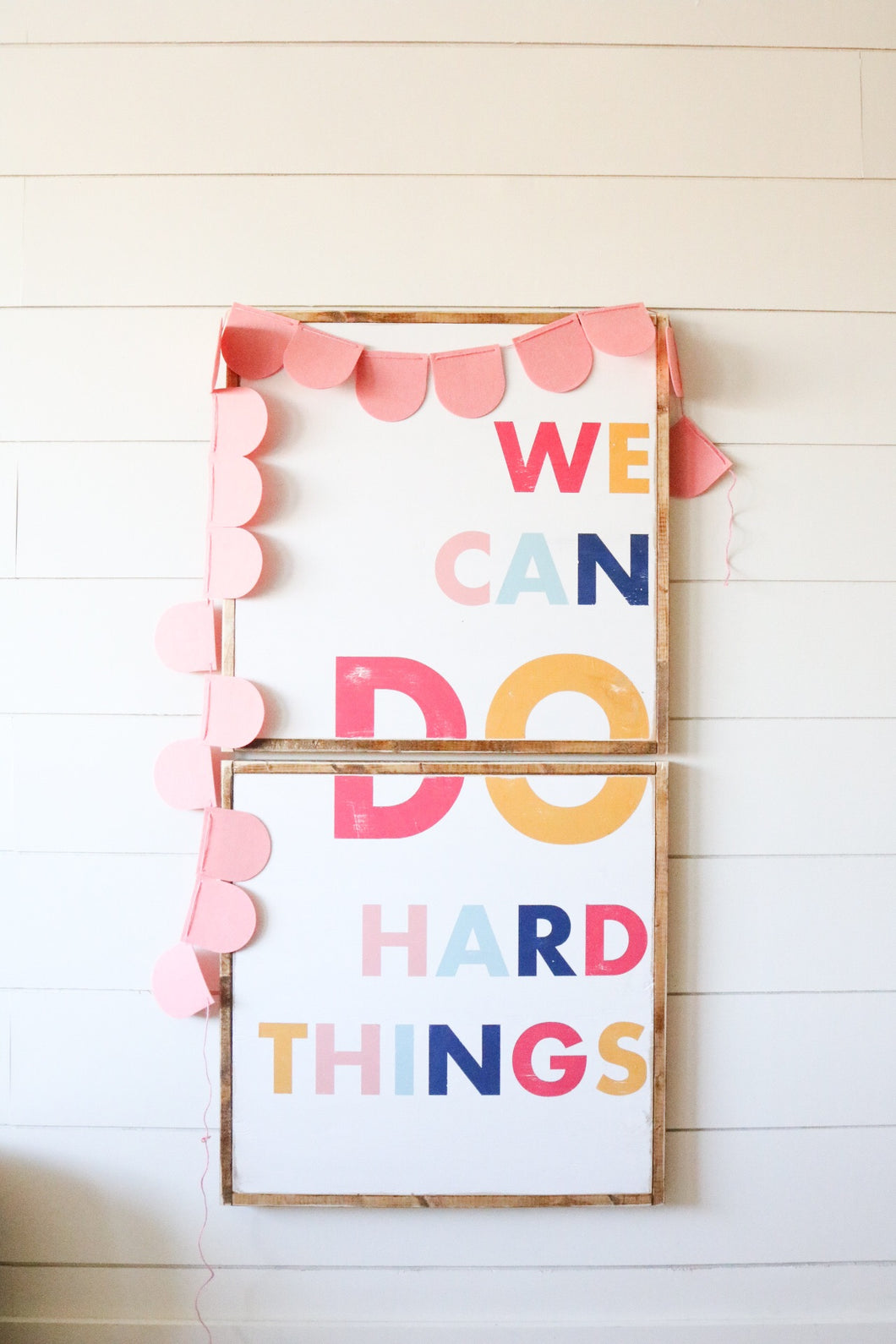 We Can Do Hard Things Wood Sign