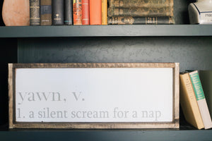 yawn-nap-wood-sign