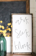 Ask Seek Knock - Wood Sign