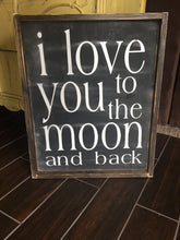 I Love You To The Moon And Back - Vertical