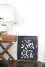 Hope Lives Where Loss Is - Wood Sign