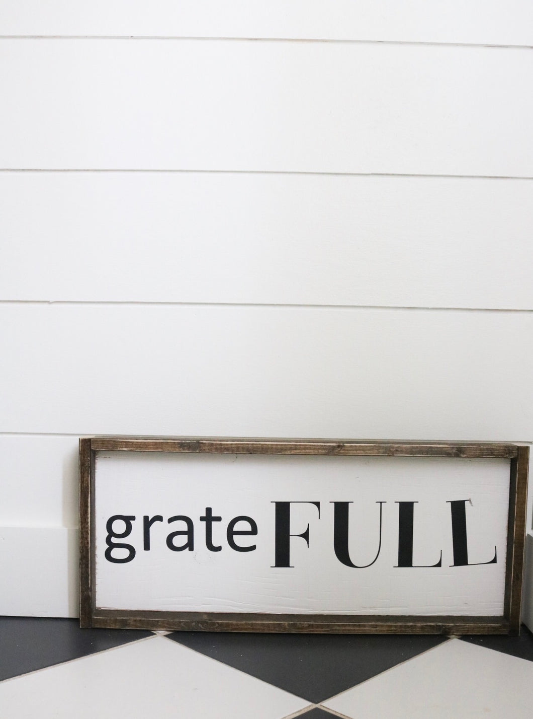 grateFULL - Wood Sign