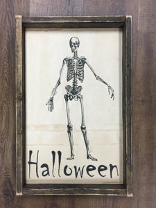 Halloween vintage paper signs