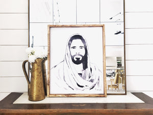 Jesus- Print or Wood Sign