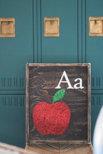 A Is For Apple Wood Sign