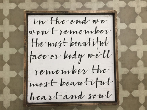 In The End