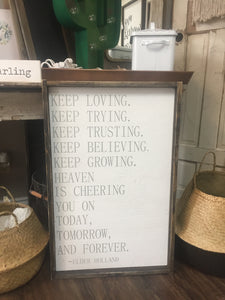 Keep Loving Keep Trying Keep Trusting