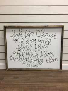 Look For Christ