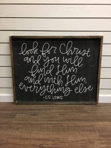 Look For Christ