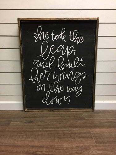 She Took The Leap