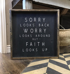Sorry looks back
