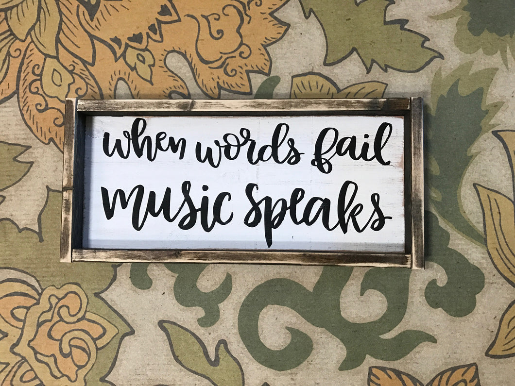 When words fail - Horizontal