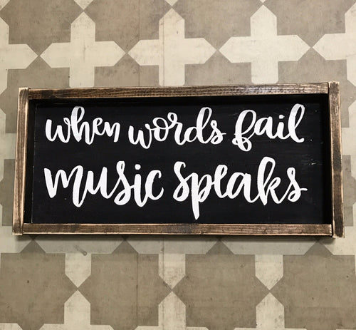 When words fail - Horizontal