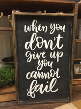 When You Don't Give Up - Vertical